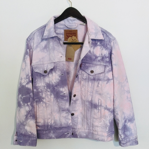 tie dye levi jacket